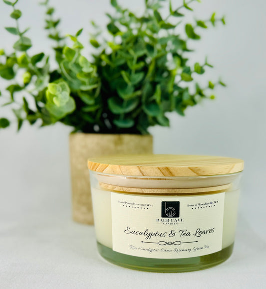 Eucalyptus & Tea Leaves - Baby Baer (12oz) 3-Wick