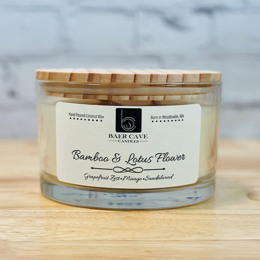 Bamboo & Lotus Flower - Papa Bear (24oz) 3-Wick