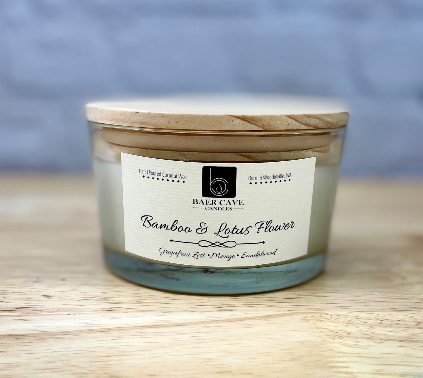 Bamboo & Lotus Flower - Baby Baer (12oz) Single Wick