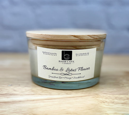 Bamboo & Lotus Flower - Baby Baer (12oz) Single Wick
