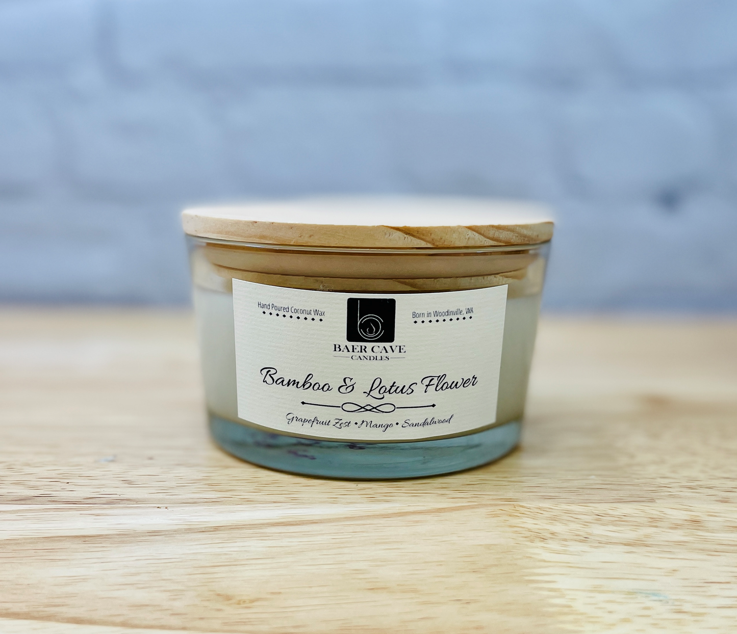 Bamboo & Lotus Flower - Baby Baer (12oz) Single Wick