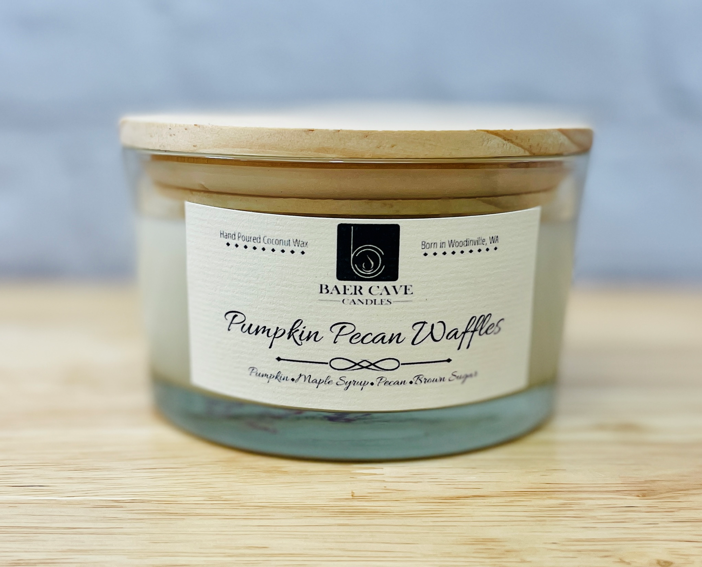 Pumpkin Pecan Waffles - Baby Baer (12oz) 3-Wick