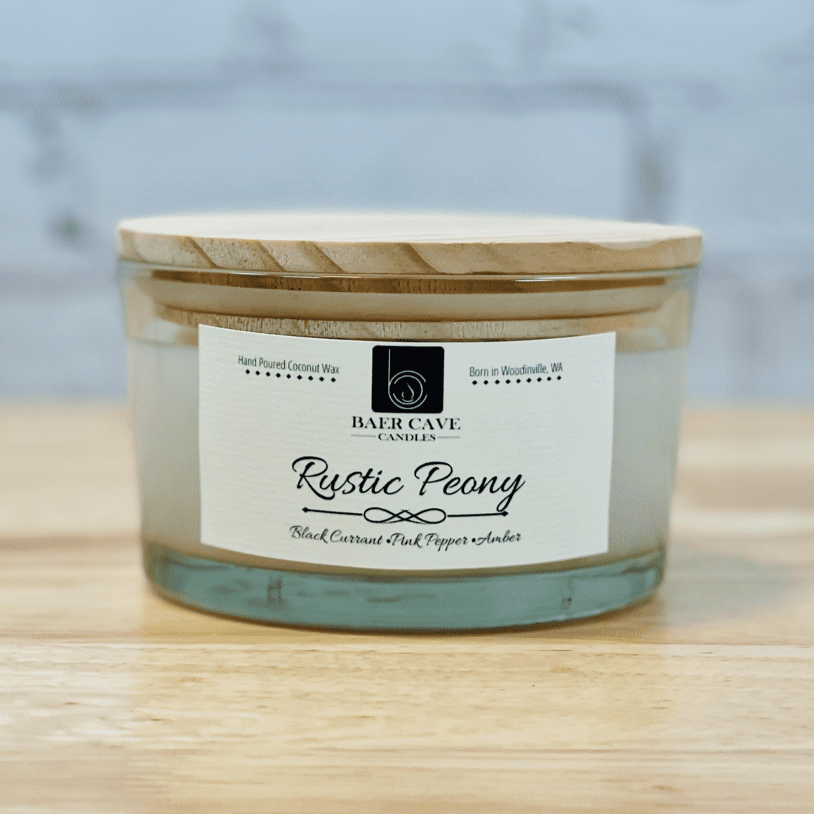 Rustic Peony - Baby Baer (12oz) 3-Wick