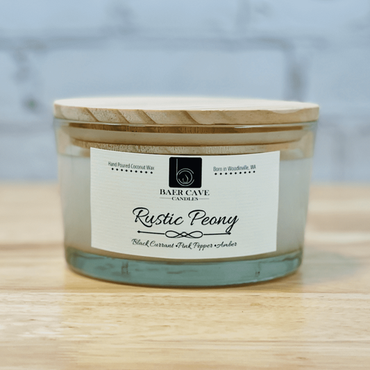 Rustic Peony - Baby Baer (12oz) 3-Wick