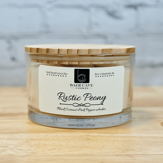 Rustic Peony - Papa Baer (24oz) 3-Wick