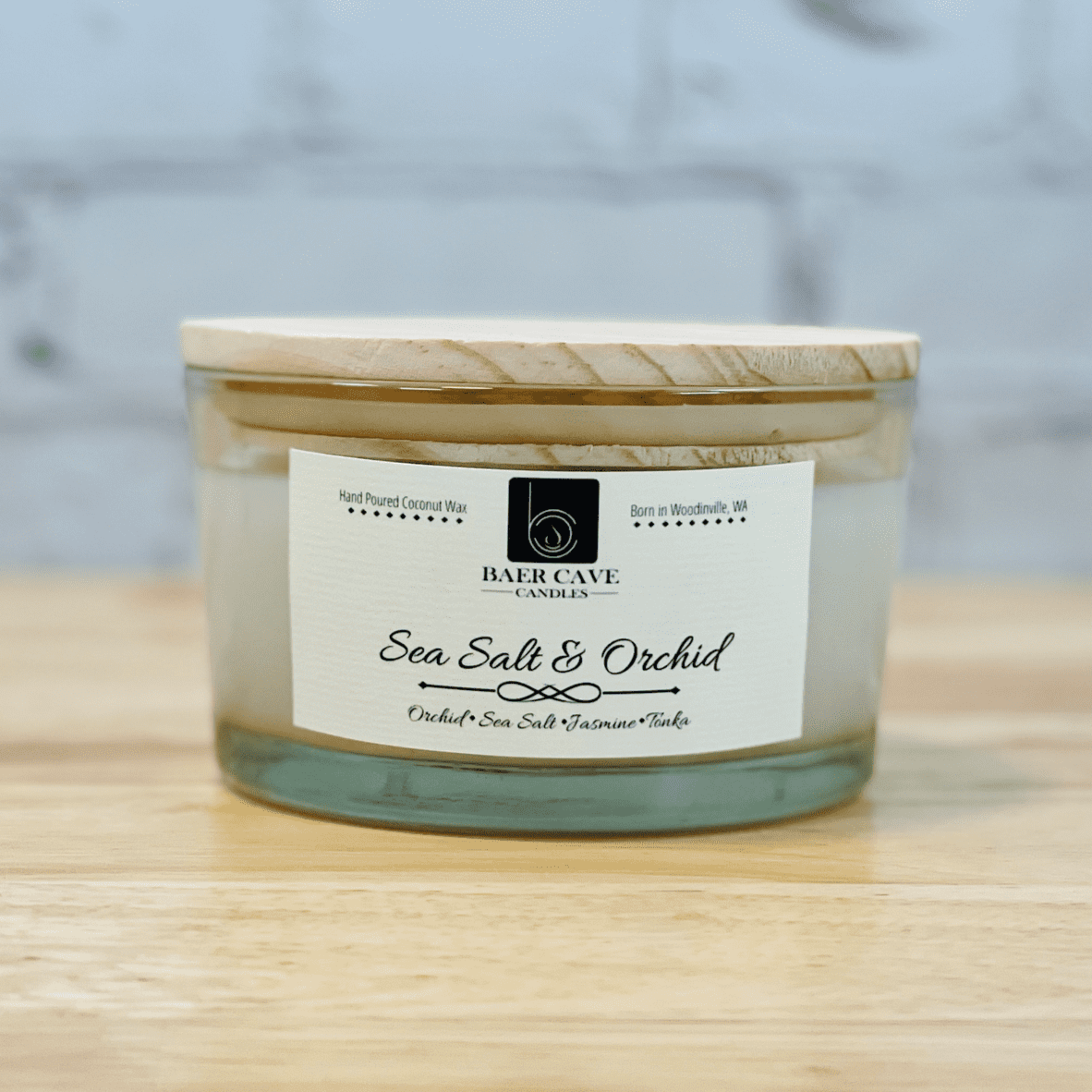 Sea Salt & Orchid - Baby Baer (12oz) 3-Wick