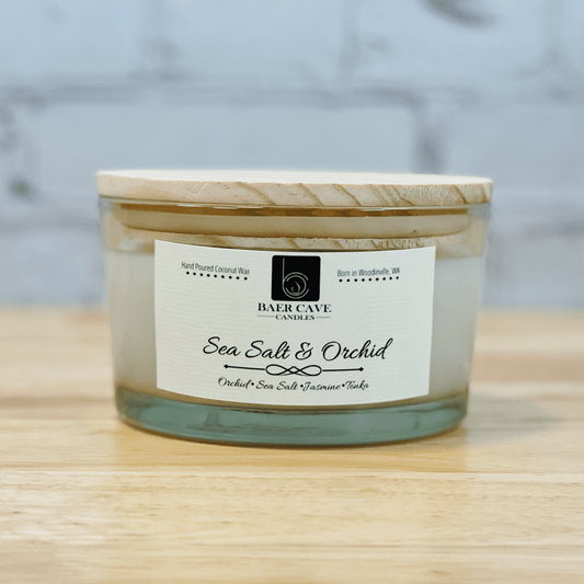 Sea Salt & Orchid - Baby Baer (12oz) 3-Wick