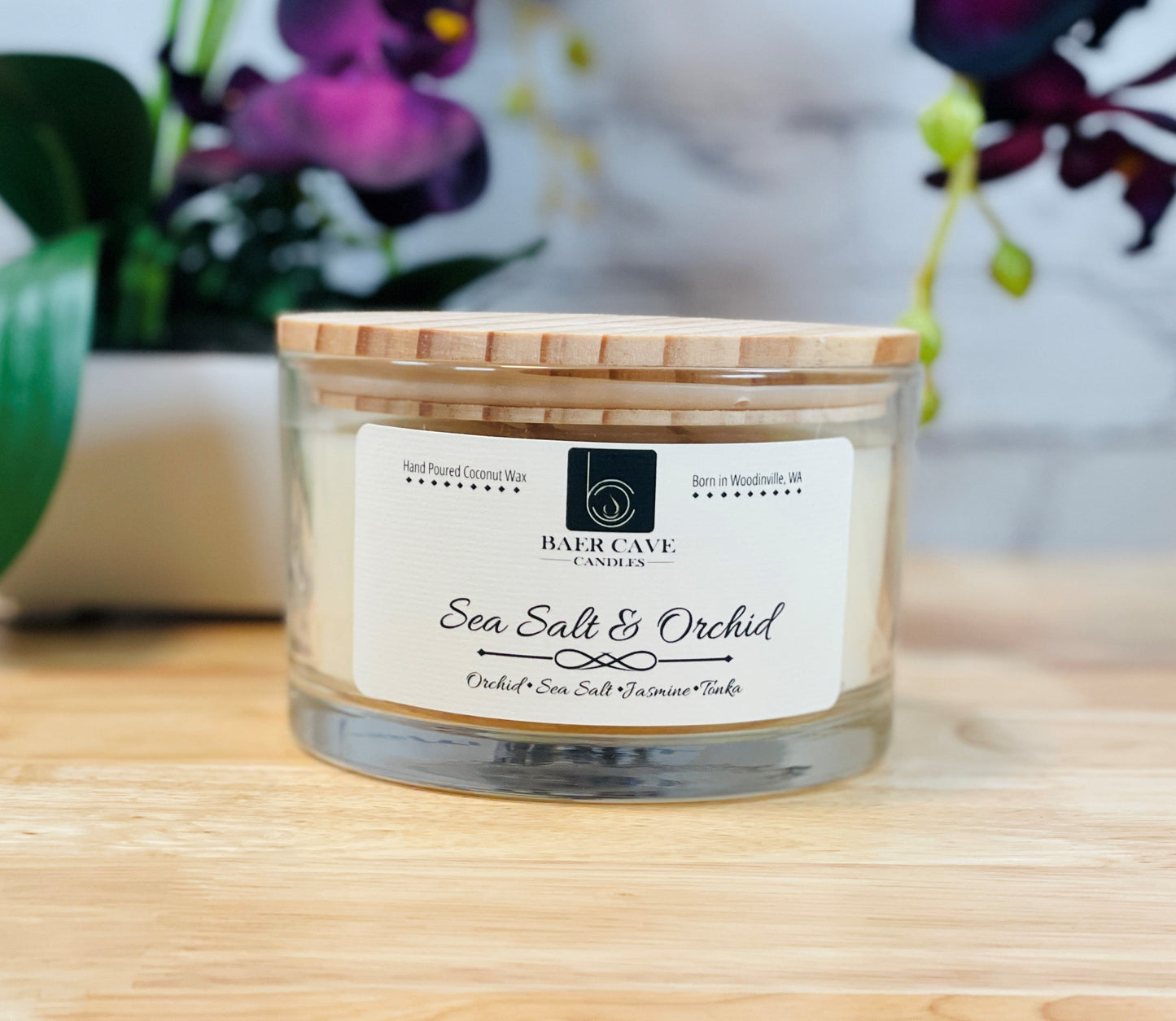 Sea Salt & Orchid - Papa Baer (24oz) 3-Wick