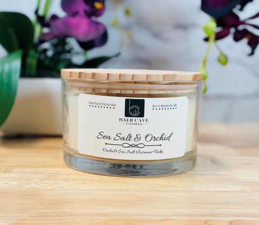 Sea Salt & Orchid - Papa Baer (24oz) 3-Wick