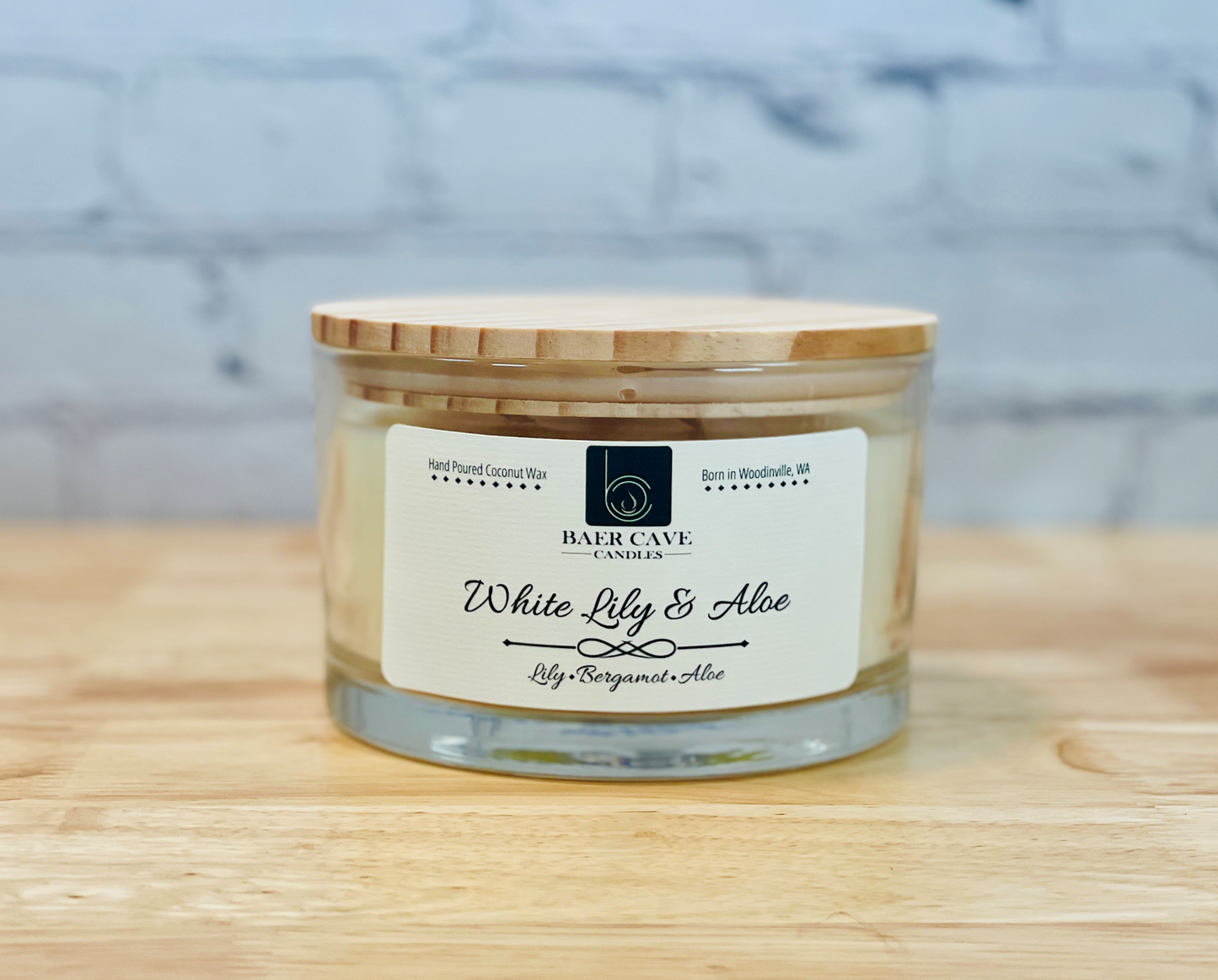 White Lily & Aloe - Papa Baer (24oz) 3-Wick